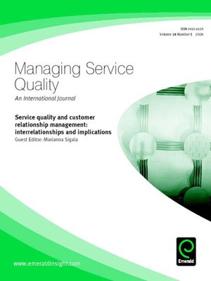 cover image of Managing Service Quality, Volume 18, Issue 5